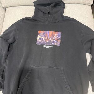 H&M Black Nirvana Unplugged Graphic Hoodie
